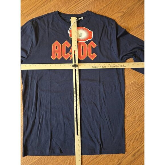 ACDC Long Sleeve Shirt Mens Size Large Blue Red Graphic Print NWT - Picture 3 of 6
